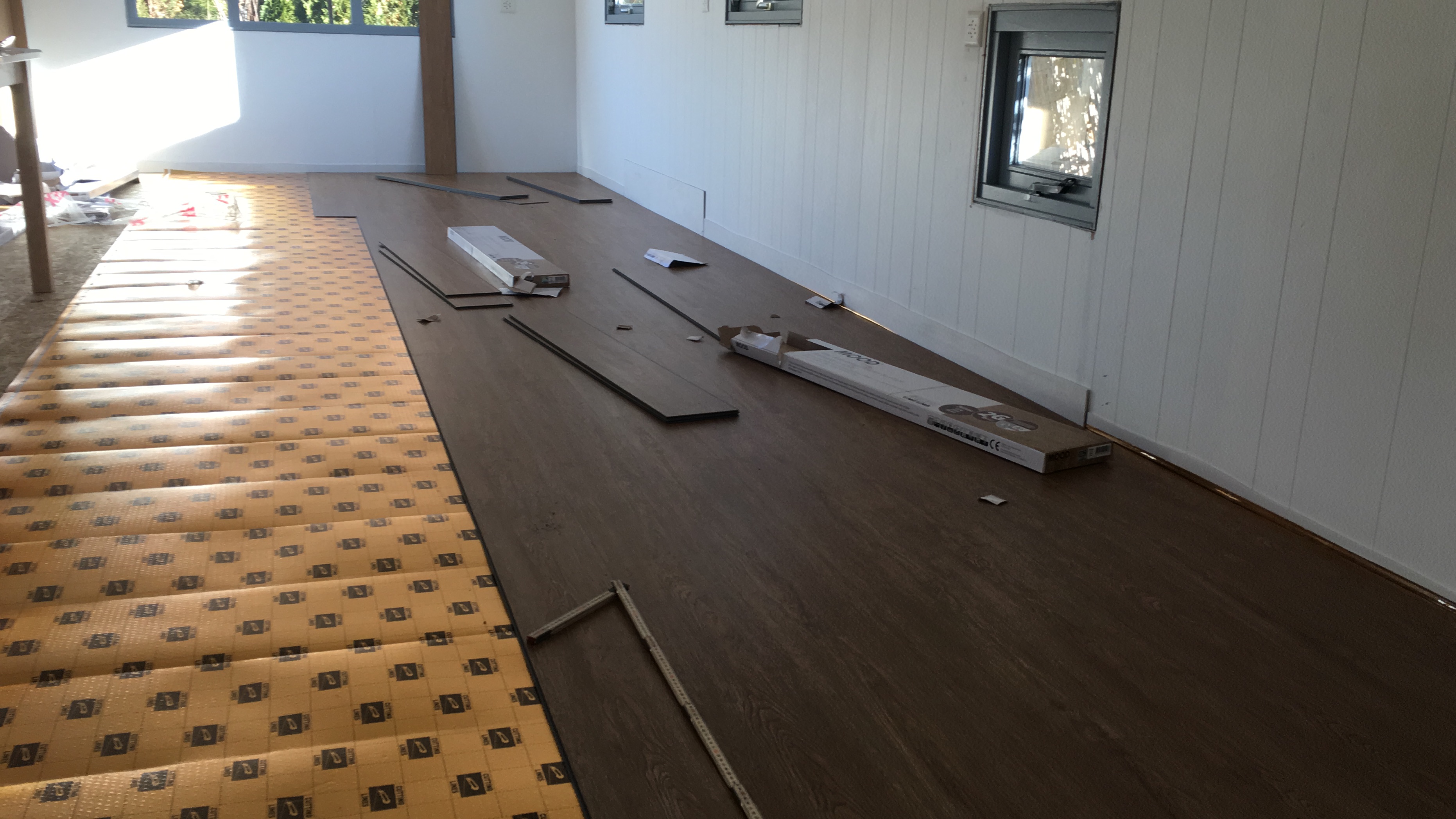 Floor Insulation and PVC Flooring
