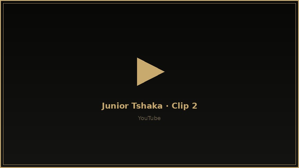 Junior Tshaka – Des Humains